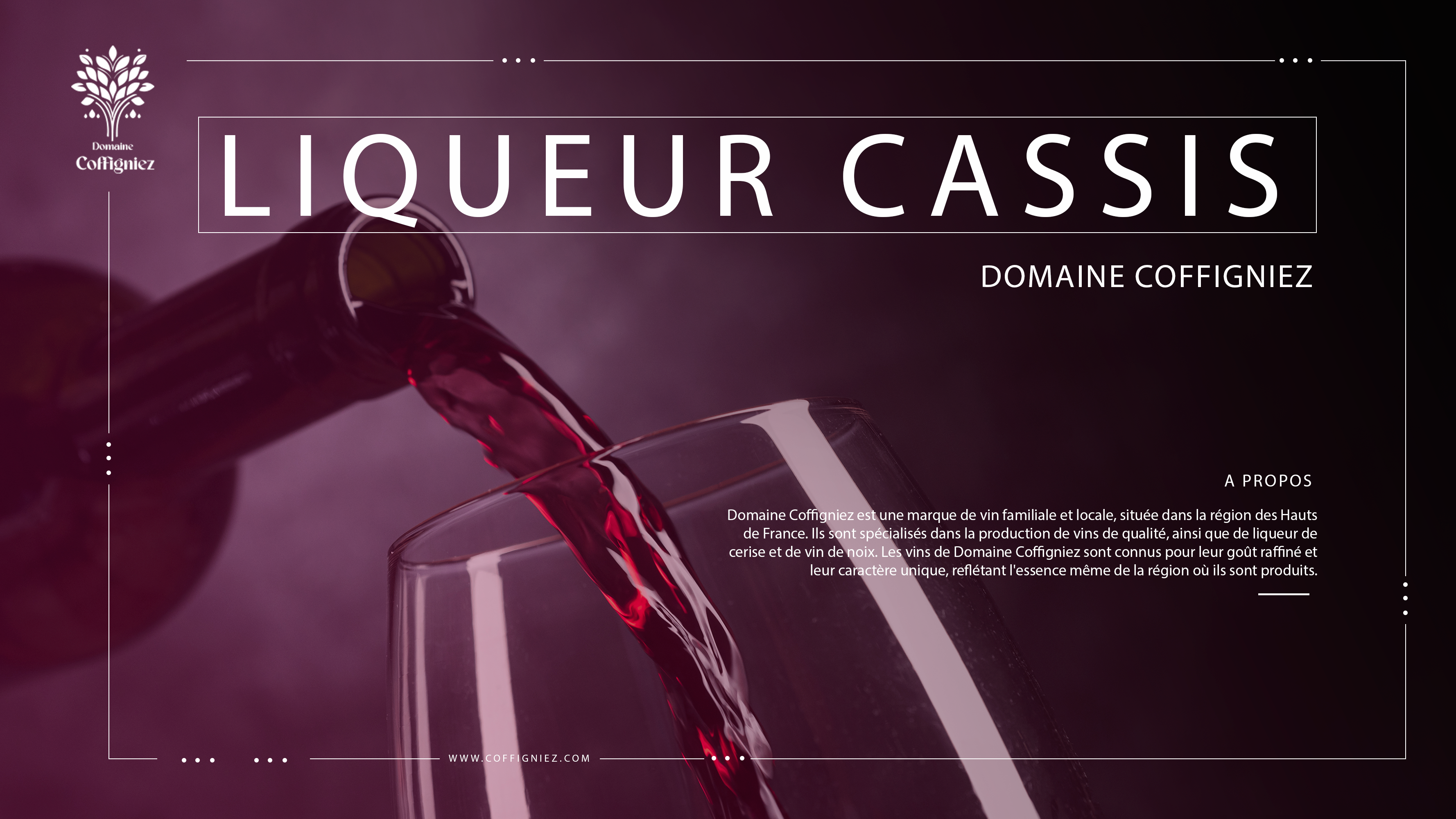 Banner pour la liqueur de cassis